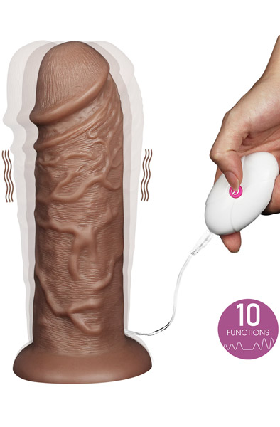 Realistic Chubby Vibrating Dildo 26,5cm - Vibrierender Dildo 2