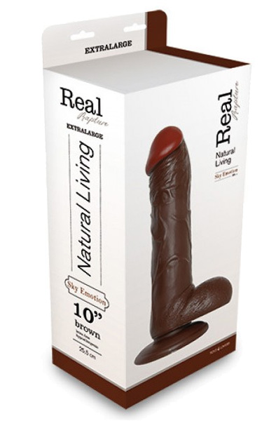 Realistic Dildo Emotion Large Brown 28,5 cm - XL Dildo 2