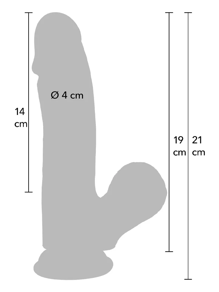 Realistic Dildo Liquid Silicone 21 cm - Lifelike dildo 3 [full]