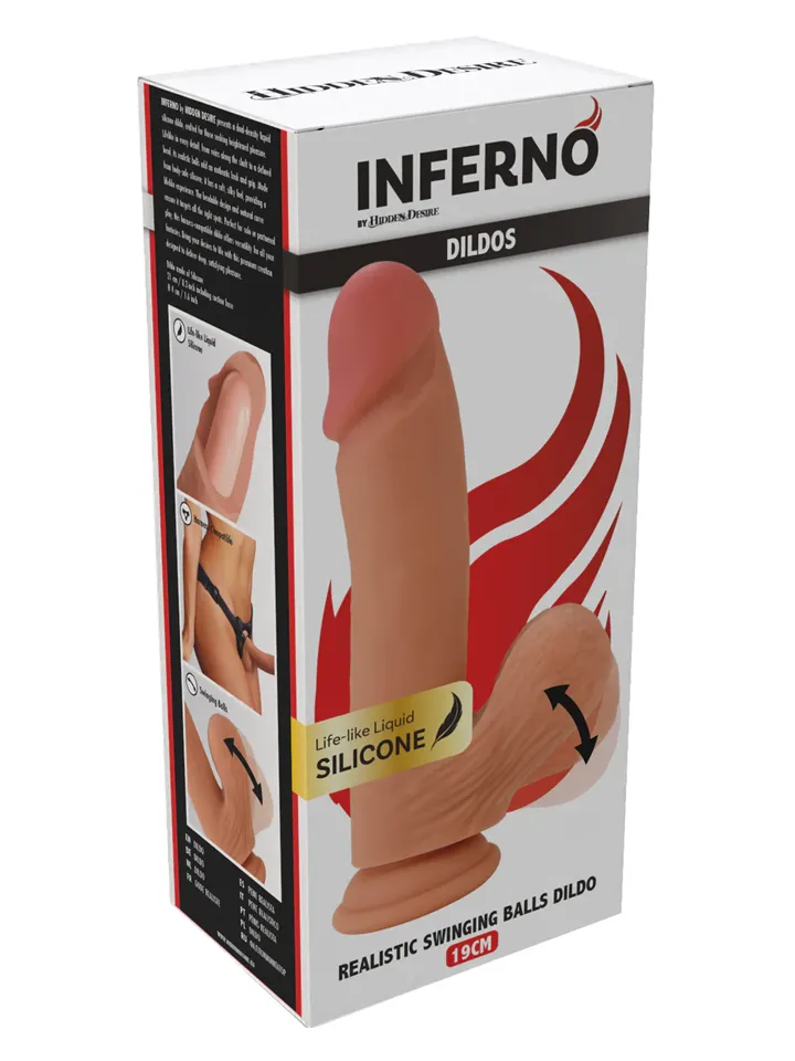 Realistic Dildo Liquid Silicone 21 cm - Lifelike dildo 5
