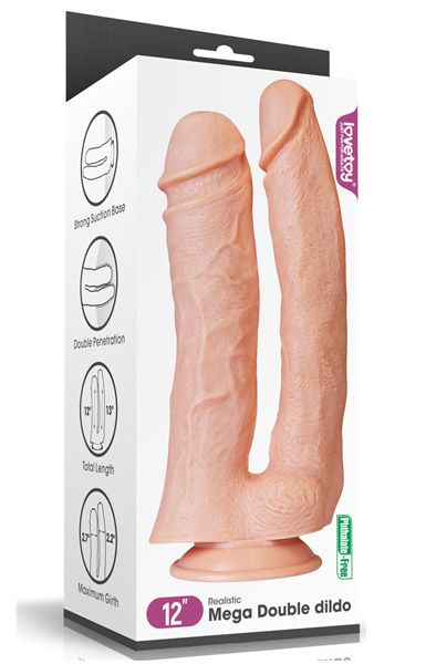 Realistic Mega Double Dildo 30,5 cm - Doppel-Dildo 3
