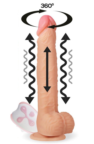 Realistic Remote Control Vibrating Dildo - Vibrierender Dildo 1