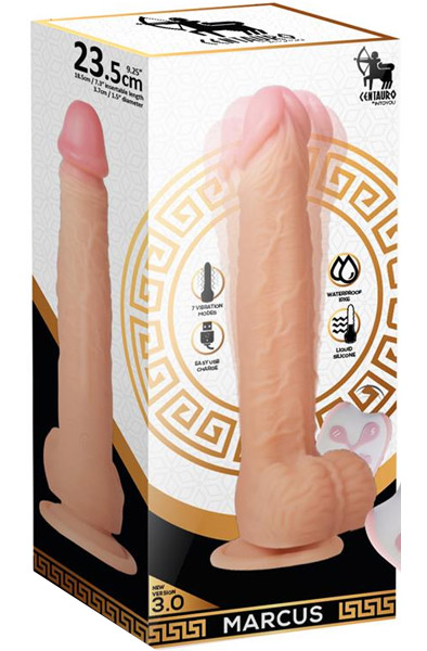 Realistic Vibrating Dildo With Remote Liquid Silicone 24cm - Vibrierender Dildo 3