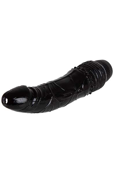 Realistic Vibrating Dong Black 19 cm - Vibrierender Dildo 3