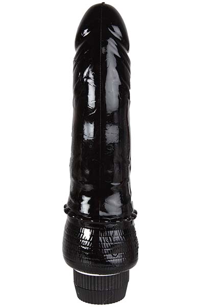 Realistischer Vibrierender Schwanz Schwarz 20 cm - Vibrierender Dildo 3