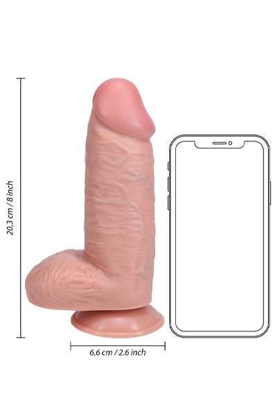 Realrock Extra Thick Dildo 20,3 cm - Realistischer Dildo 5