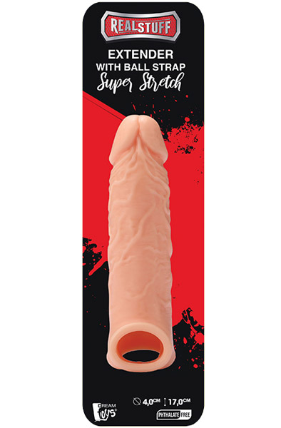 Realstuff Extender With Ball Strap - Penisverlängerung/Penishülle 2