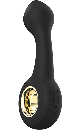 Rechargeable Curved Silicone Butt Plug - Vibrierender Analplug 1