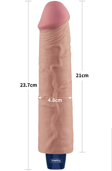 Rechargeable Vibrating Dildo 23,7 cm - Vibrating dildo 3