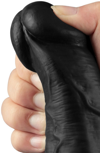 Rechargeable Vibrating Dildo Black 27,2 cm - Vibrating dildo 5