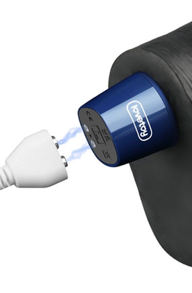 Rechargeable Vibrating Dildo Black 27,2 cm - Vibrating dildo 6