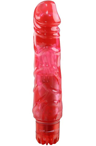 Red Pleasure Penis Shaped Vibrator - Vibrierender Dildo 1
