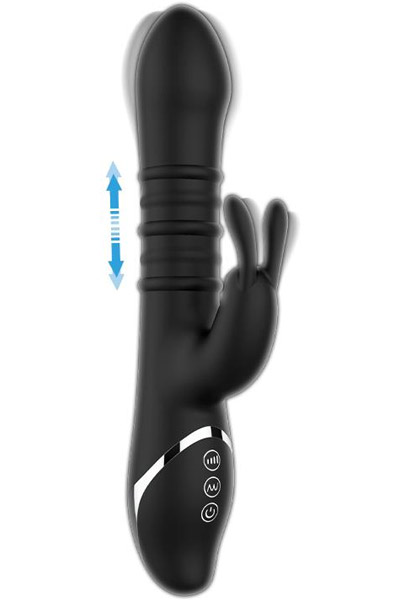 Reipo Vibrator With Up & Down Sliding Rings - Rabbit-Vibrator 1