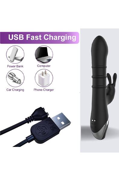 Reipo Vibrator With Up & Down Sliding Rings - Rabbit-Vibrator 8