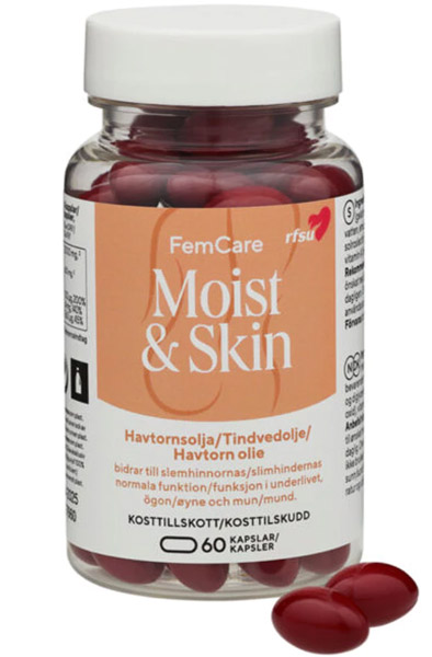 RFSU FemCare Moist & Skin 60 kapslar - Kosttillskott 1