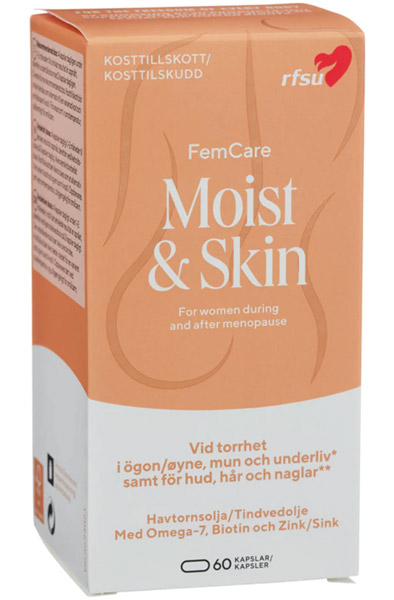 RFSU FemCare Moist & Skin 60 kapslar - Kosttillskott 2