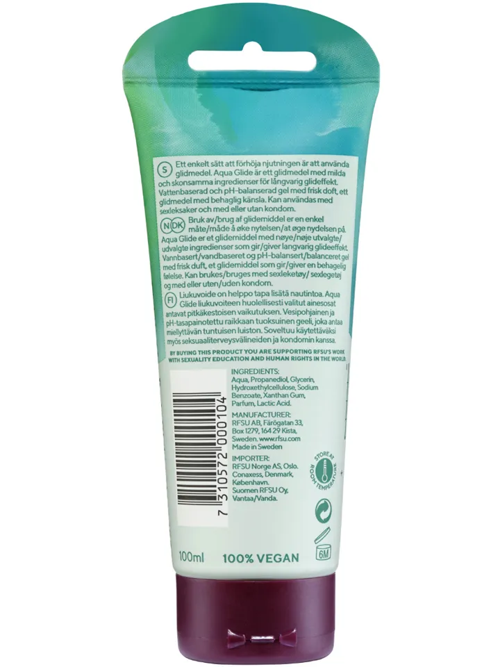 RFSU Sense Me Aqua Glide 100 ml - Water-based lubricant 2