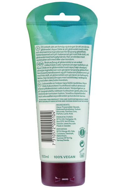 RFSU Sense Me Aqua Glide 100ml - Wasserbasiertes Gleitmittel 2
