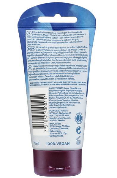 RFSU Sense Me Magic Glide 75ml - Gleitmittel auf Wasser-/Silikonbasis 2