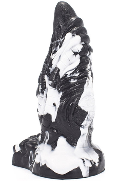 Rhegax Dildo Black-White 20 cm - Drachen-Dildo 2