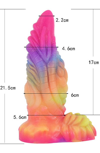 Rhegax Glow-in-The-Dark Dildo 21,5 cm - Drachen-Dildo 7