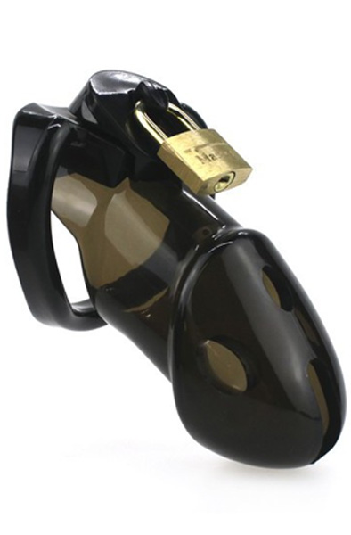Rikers Locking Chastity Device Black - Keuschheitskäfig 1