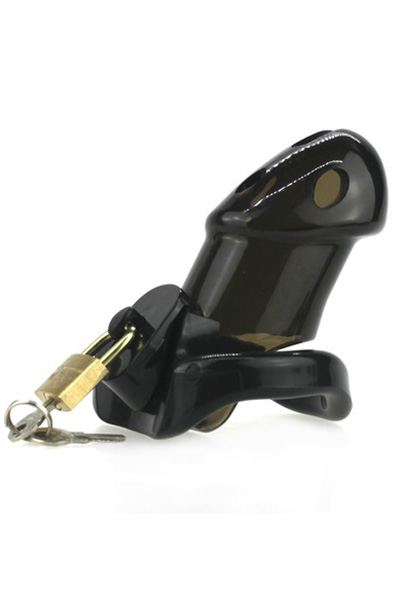 Rikers Locking Chastity Device Black - Keuschheitskäfig 3