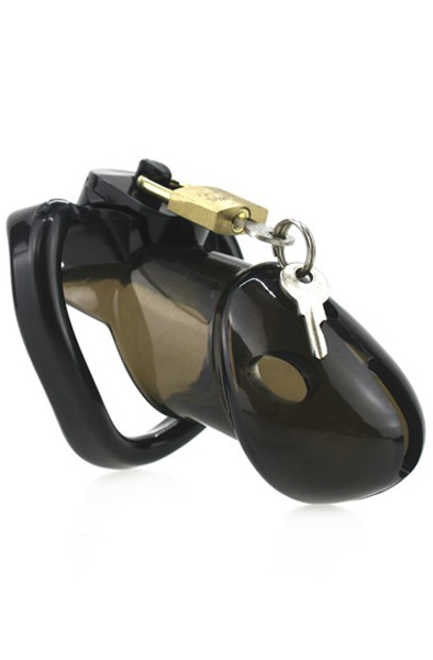 Rikers Locking Chastity Device Black - Keuschheitskäfig 4