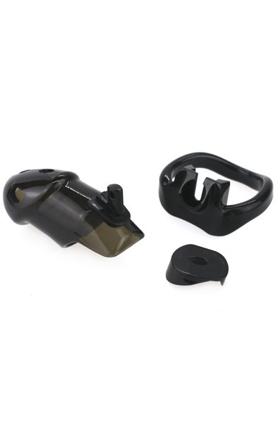 Rikers Locking Chastity Device Black - Keuschheitskäfig 6