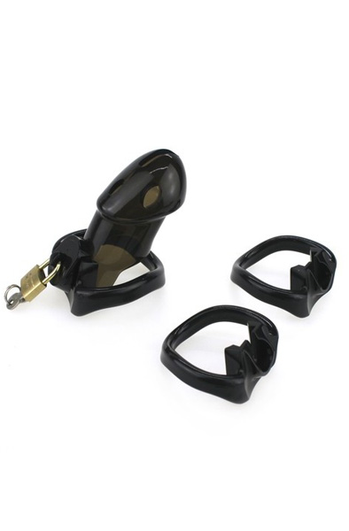 Rikers Locking Chastity Device Black - Keuschheitskäfig 7