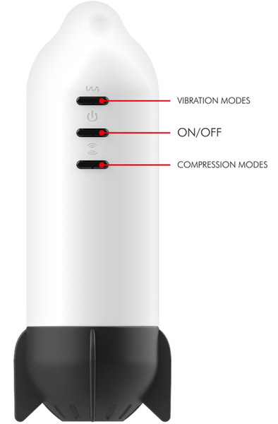 Rocket Masturbator Soft Compression & Vibration - Masturbator 3