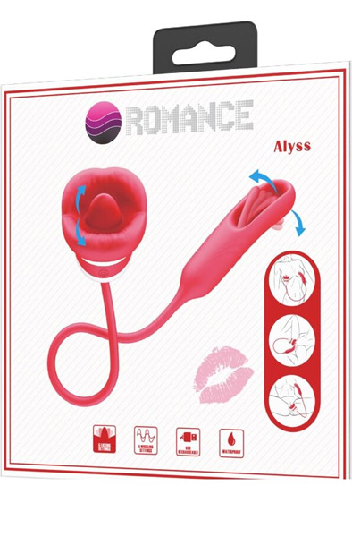 Romance Alyss Red Mouth Vibrator - Vibrator 4