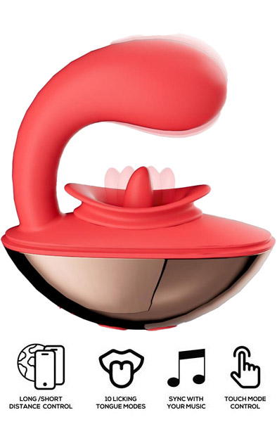 Rondy Vibrating & Licking Tongue With App - Vibrator 1