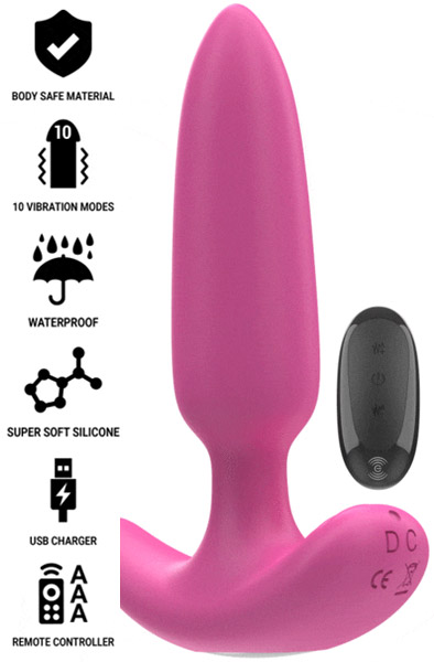 Ross Anal Plug 10 Vibrations Remote Control - Vibrating anal plug 1