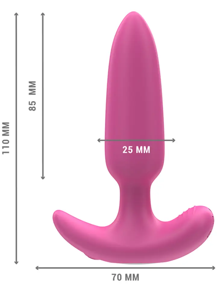 Ross Anal Plug 10 Vibrations Remote Control - Vibrating anal plug 5