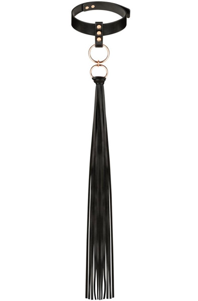 Rosy Gold Collar With Flogger - Collar 2