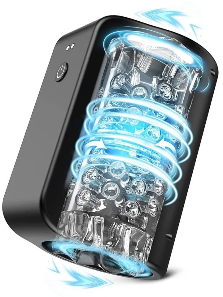 Rotating Masturbator 7 Modes Black - Automatic masturbator 1