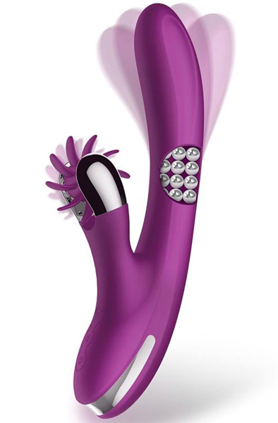 Rotating Shaft, Balls & Stimulating Wheel - Rabbit-Vibrator 1