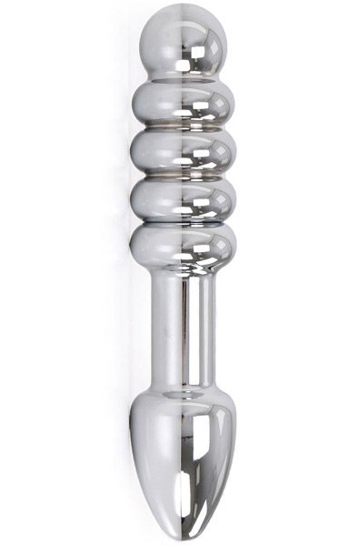 Rounded Double-ended Steel Dildo - Analplug aus Metall 1