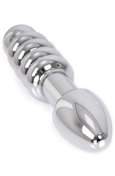 Rounded Double-ended Steel Dildo - Analplug aus Metall 2