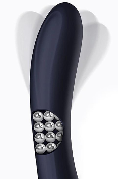 Royalspace Vibe With Rotating Tongues & Internal Beads - Vibrator mit Leckrad 3