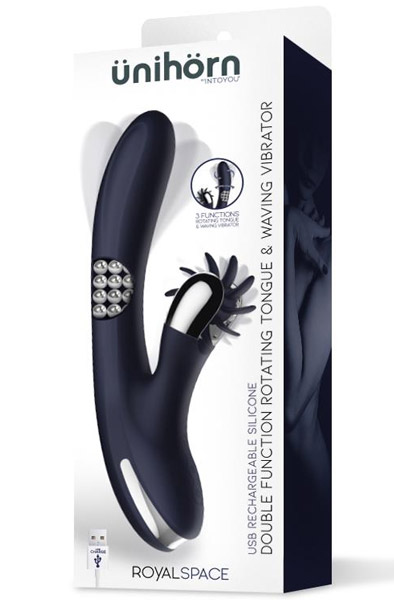 Royalspace Vibe With Rotating Tongues & Internal Beads - Vibrator mit Leckrad 4