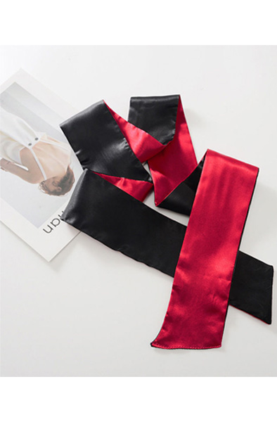Satin Long Blindfold Red - Augenbinde 3