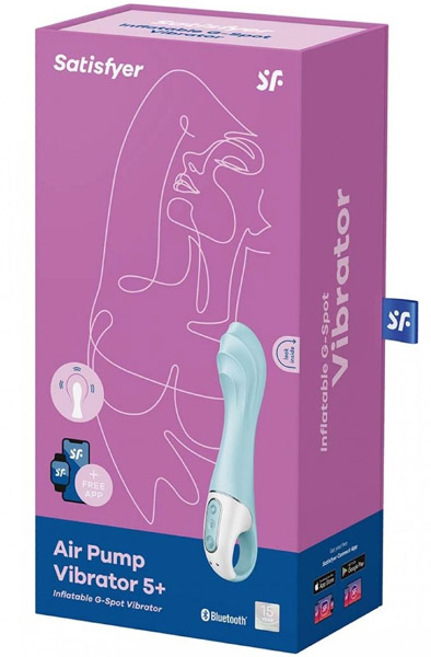 Satisfyer Air Pump Vibrator 5+ Blue - G-Punkt-Vibrator 5
