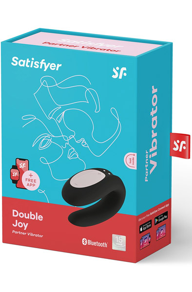Satisfyer Double Joy Connect App Black - App-controlled couples vibrator 6