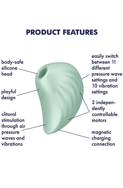Satisfyer Pearl Diver Mint - Luftdruck-Vibrator 2