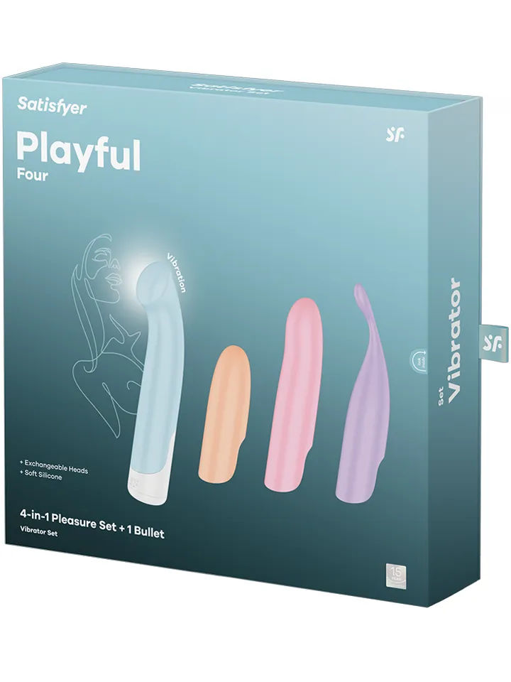 Satisfyer Playful Four 4-in-1 Vibrator Set - The vibrator set 4