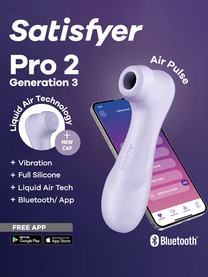 Satisfyer Pro 2 Gen. 3 With Liquid Air & Bluetooth App Purple - Air pressure vibrator 1 [full]
