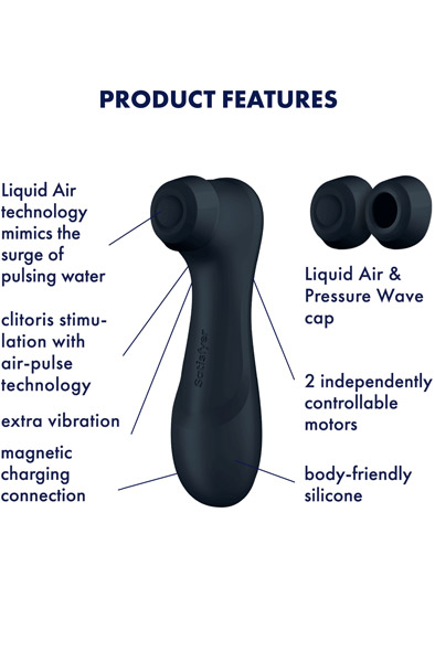Satisfyer Pro 2 Generation 3 With Liquid Air Black - Air pressure vibrator 2