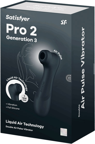 Satisfyer Pro 2 Generation 3 With Liquid Air Black - Air pressure vibrator 7